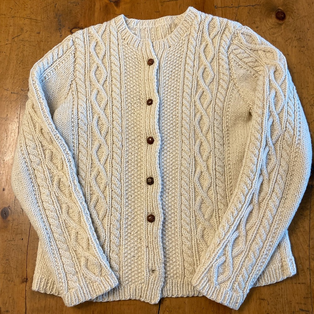 Vintage Women’s Handmade Wool Cardigan
